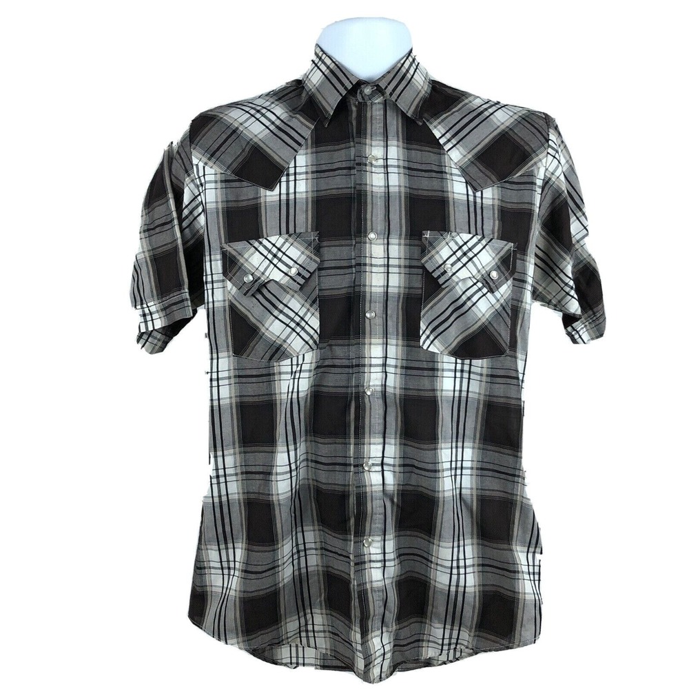 Plains Western Wear‎ Cowboy Rodeo Shirt Size Small Pearl Snaps Farmer Ranch
